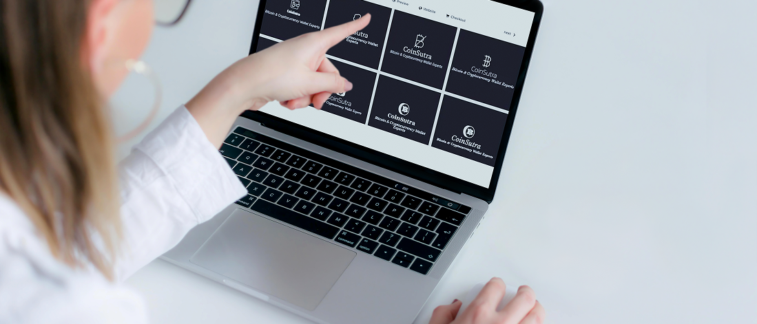 Brandmark.io interface showing AI-generated logo, typography, and color palette suggestions for a brand